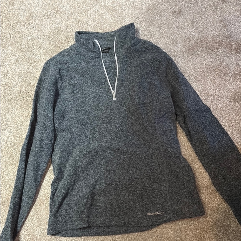 Eddie Bauer Gray Cowl Neck Sweater